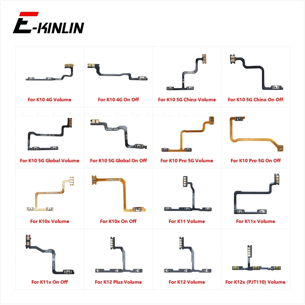

Power ON OFF Mute Switch Control Key Volume Button Flex Cable For OPPO K10 K10x K11 K11x K12 K12x Pro Plus 4G 5G Parts