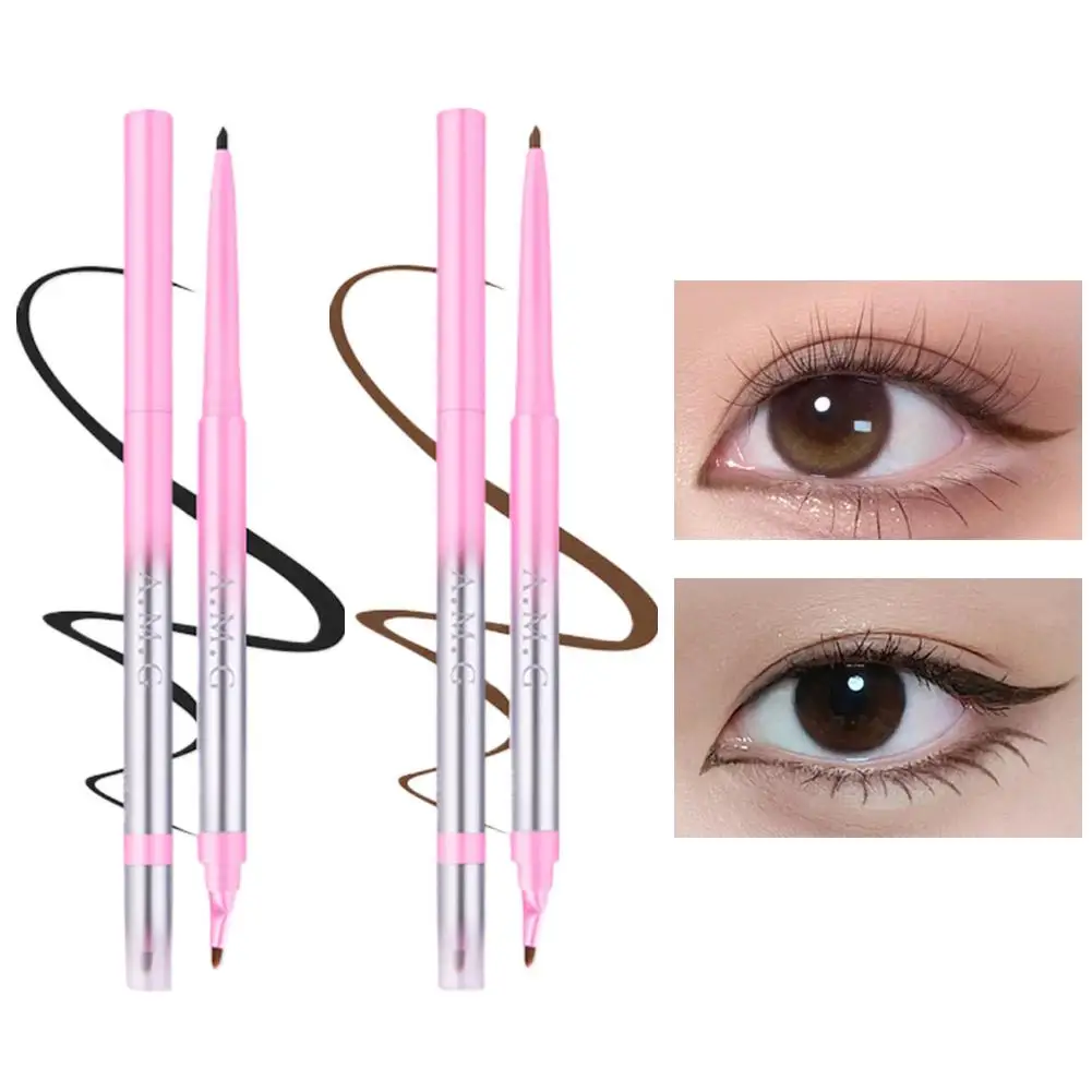 Wasserfester Eyeliner-Stift mit abgewinkelter Spitze, ultra-glatte Gelformel für scharfe, geflügelte Liner, wisch- und schweißfest, langlebig, M W6D2