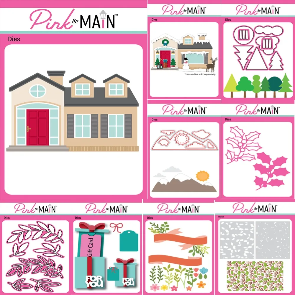 คริสต์มาสฤดูหนาว Add-On Dies ตัดโลหะตายสําหรับ Scrapbooking ลายฉลุลายนูนแม่พิมพ์ DIY กระดาษการ์ดหัตถกรรมตัด