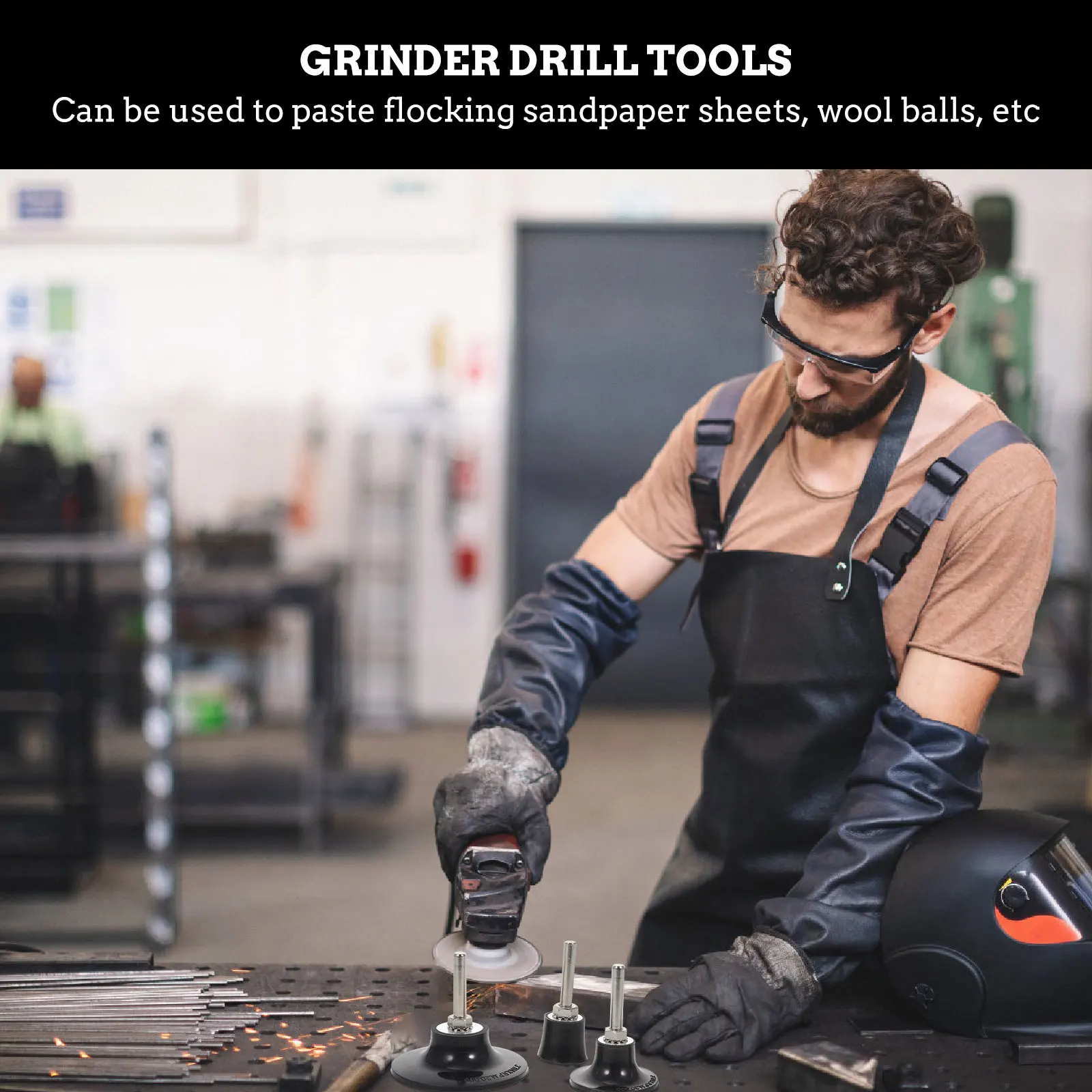 

1 Set Disc Pad Holder Power Drill Sander Adapter Sanding Disc Holder Surface Preparation Tool Galvanized Steel Core