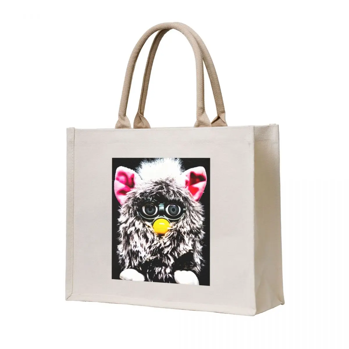 

Pop Artish Grey Furby Tote Bag bags luxury women great bag shoping bag Women bags