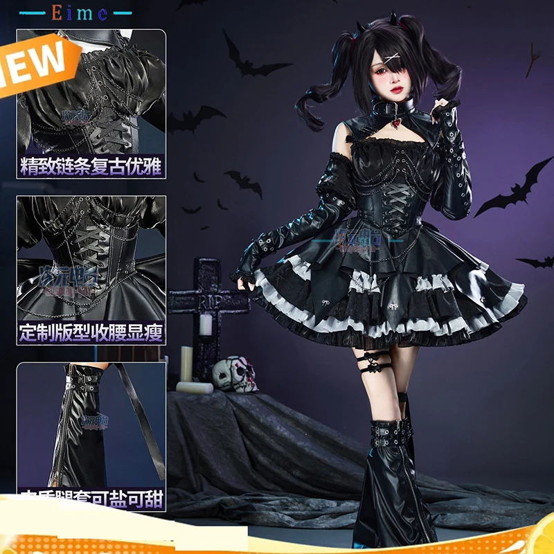 

NEEDY OVERDOSE Cosplay Ame KAngel Black Angle Costumes Women Sexy Dress Halloween Carnival Uniform Anime Party Suits Custom Made