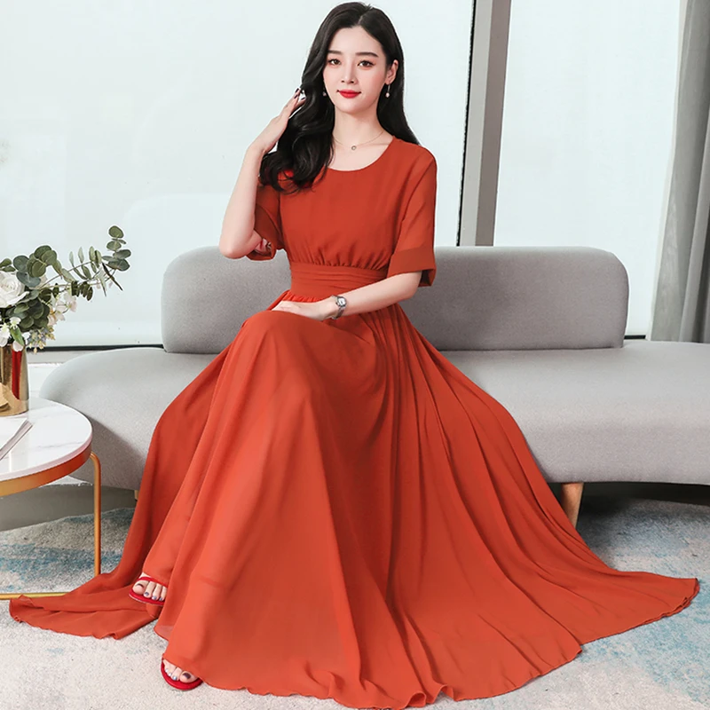 Summer Pink Casual Boho Beach Long Dress 2024 Elegant Women Bodycon Party Maxi Dress Korean Solid Fashion Evening Prom Vestidos