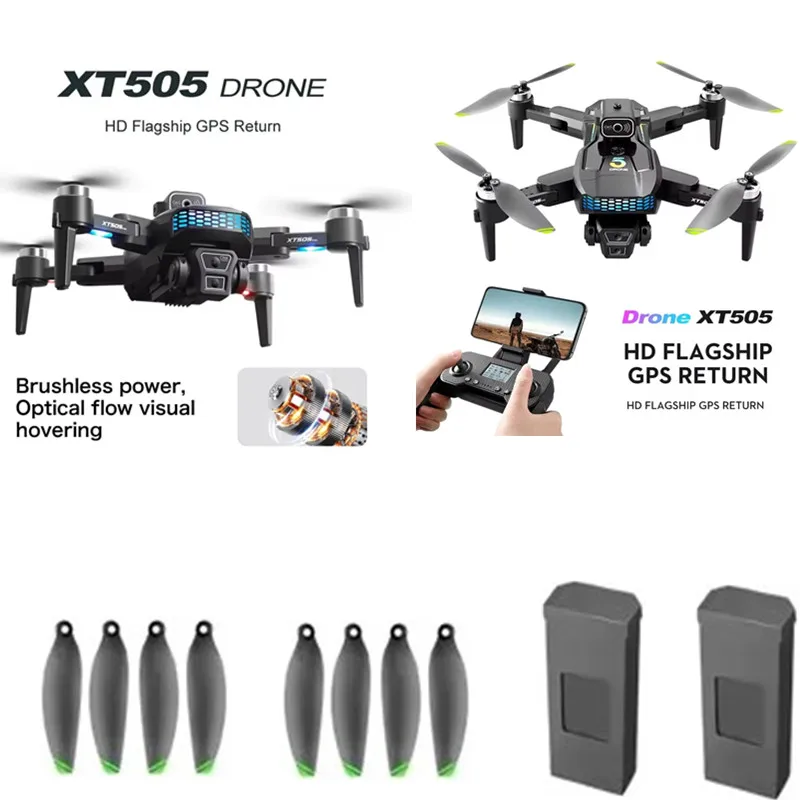 XT505 GPS Drone Battery 3.7V 2000MAH Battery/Propeller For XT505 RC Drone XT505 GPS RC Drone Spare Parts