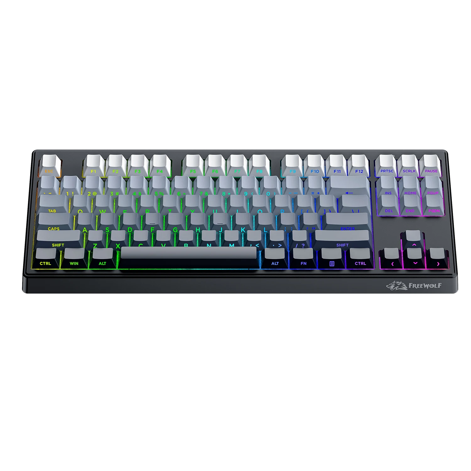 M87 V2 Bluetooth Gaming Keyboard, 2.4G Dual Mode Connection,4000mAh,Rainbow Light,Suitable for Computers,Laptops, and Mac