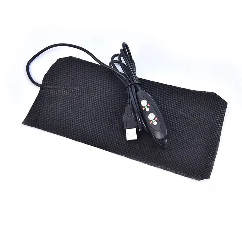 1PCS USB 5V Carbon Fiber Heating Pad Hand Warmer USB Heating Film Electric Winter Infrared Fever Heat Mat