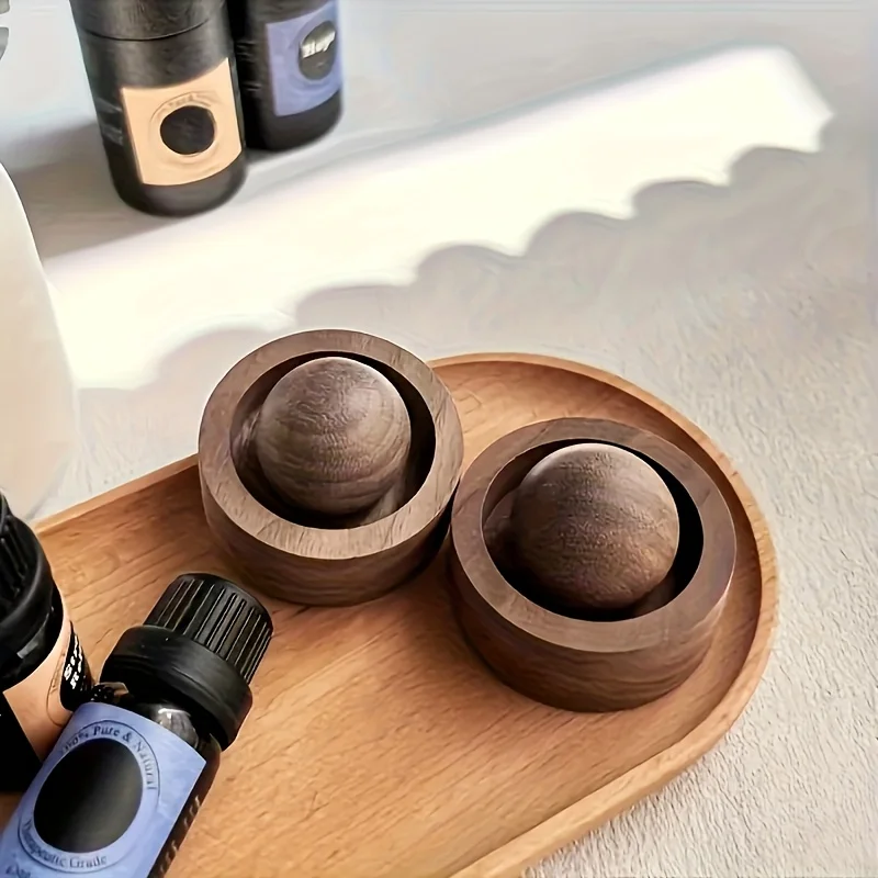 Eleganter Aromadiffusor aus Holz mit drehbarem Design für Auto-Innen- und Schlafzimmer zu Hause, Geschenkidee – Luftqualität mit Duft