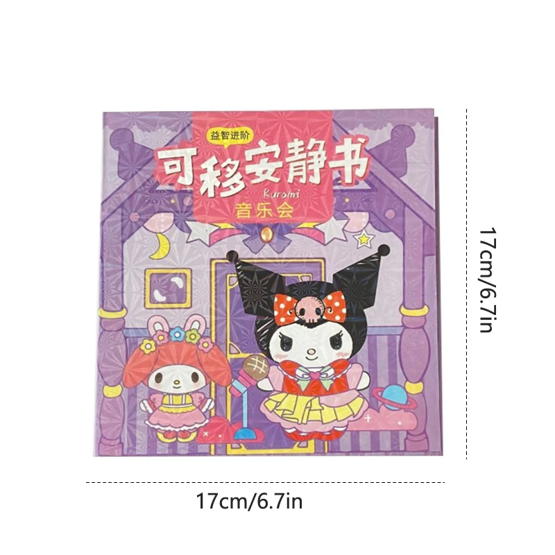 Creative Sanrio Kuromi My Melody Bubble Sticker Book Kawaii Quiet Book 3d Bubble Scene Sticker Book Girls Handmade Gift Toys