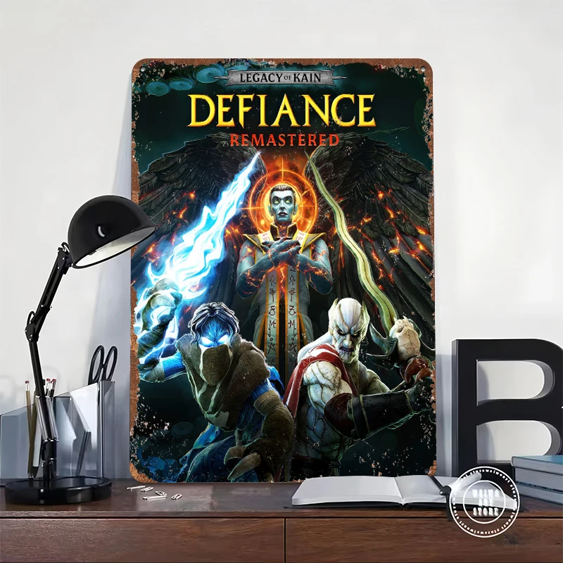 Legacy of Kain Defiance Remastered Poster Customized Vintage Metal Signs Wall Art Retro Tin Plaque for Home Decorations House