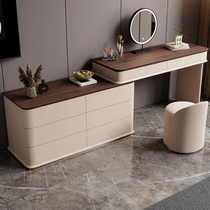 

Luxury Wood Vanity Tables Room Storage Nordic Large White Makeup Vanity Tables Unique Luxury Coiffeuse De Chambre Home Furniture