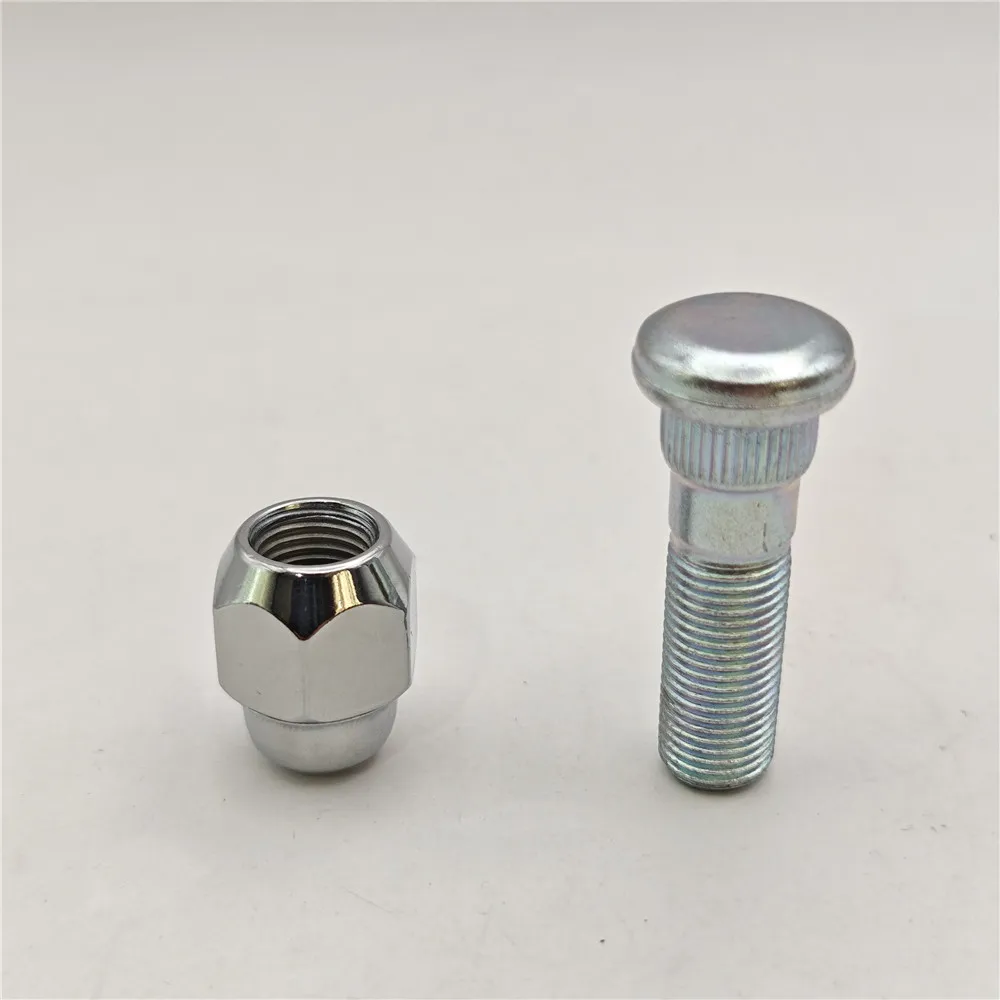 2PCS Wheel Hub Bolt Stud & Nut SET Tire Bolts Lug Nut 28365FE001&28171AJ000 For 2006-2019 Subaru Forester Impreza WRX STi Legacy