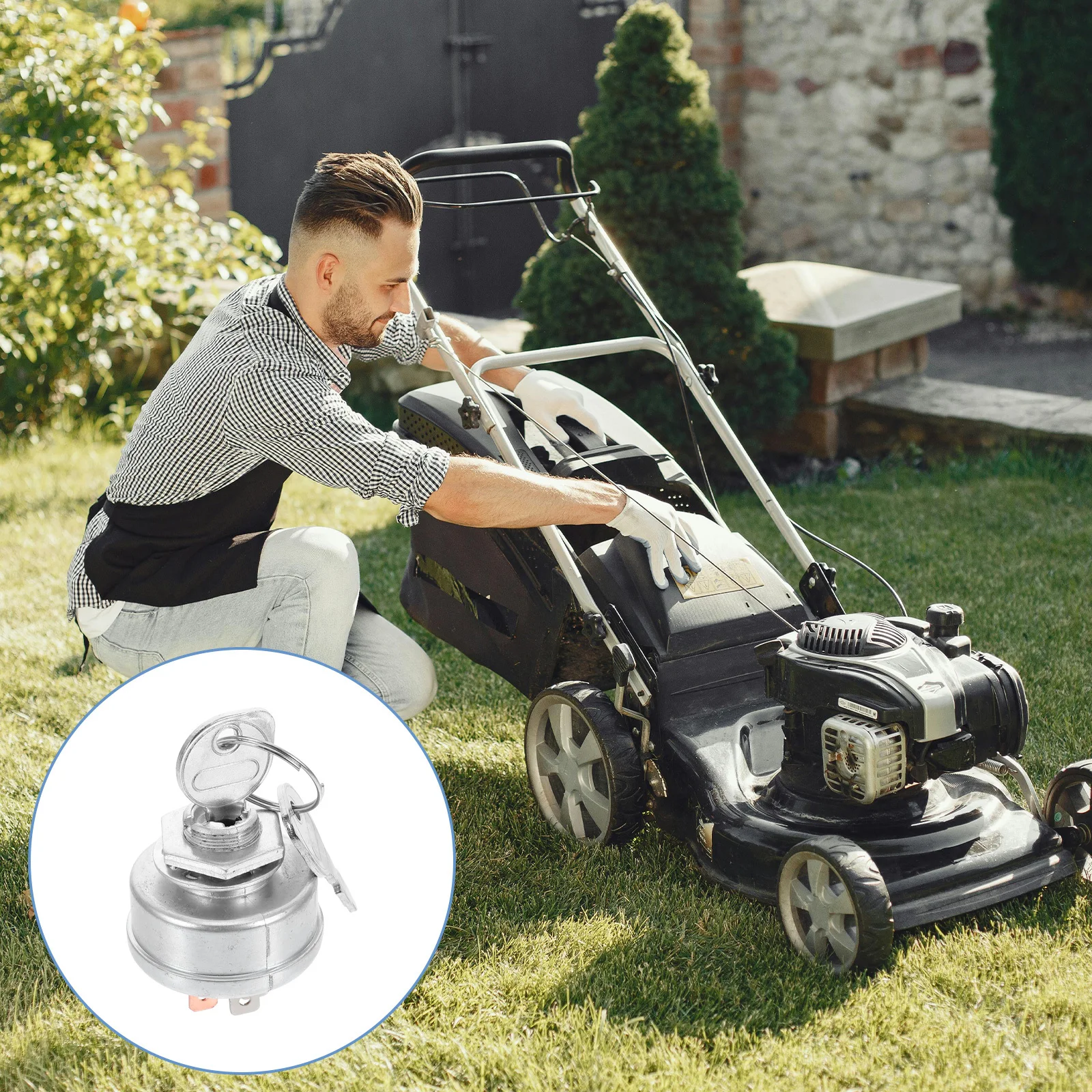 مفتاح إشعال 925-0267 لجزازة العشب المتوافقة مع Ayp Std365402 Scag 48017 موراي ثلاثة أوضاع للتحكم في سبائك الزنك #2