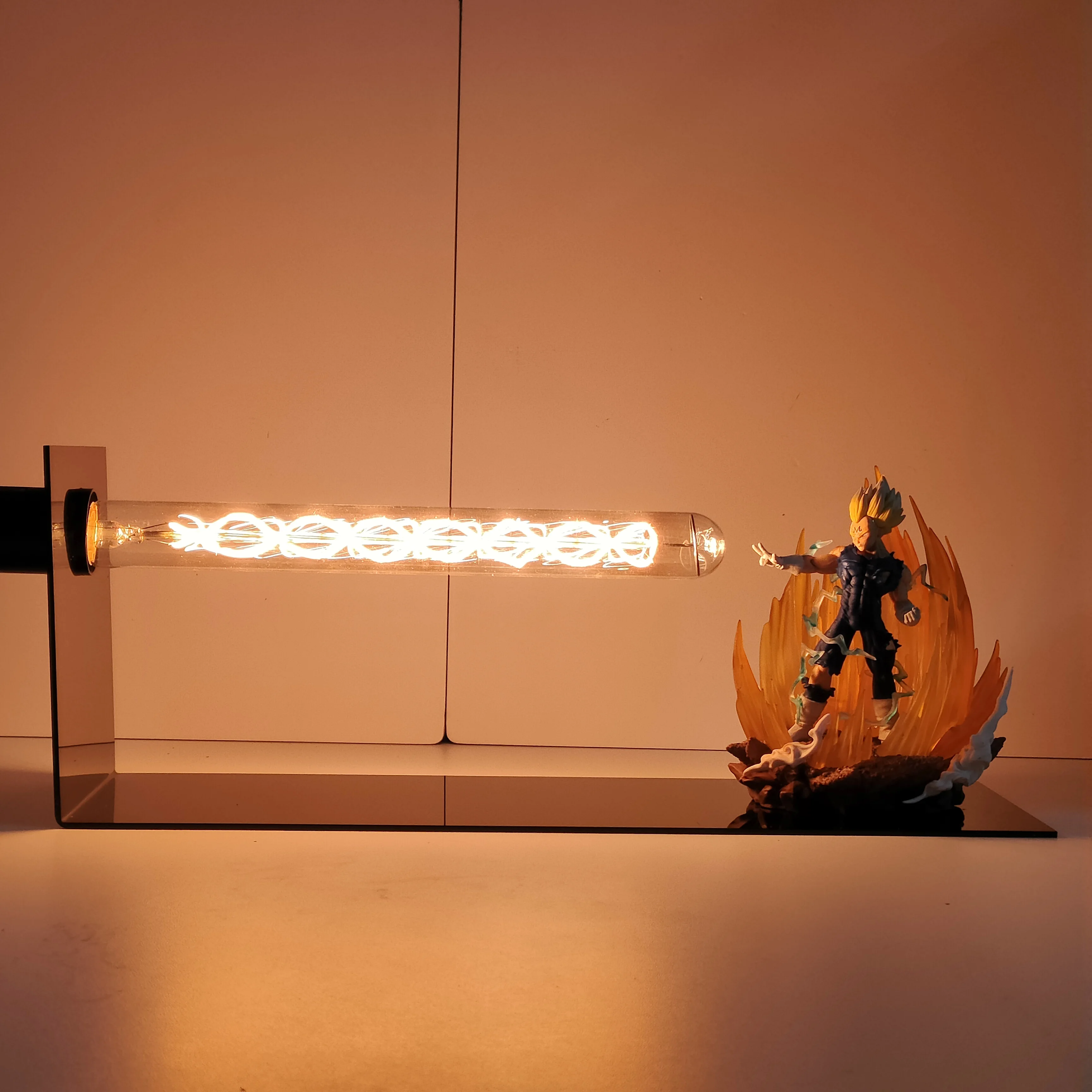 

Anime Figure Dragon Ball Majin Vegeta Action Figure Led Diy DBZ 3D Anime Atmosphere Lamp PVC Model Figurine Toys Gift