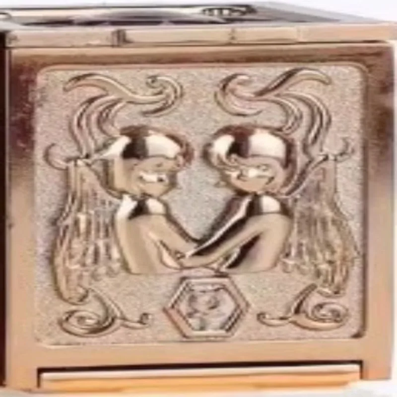 

Saint Seiya, оригинальный цвет, розовое золото, двойная металлическая модель коробки Saint из ткани, в наличии