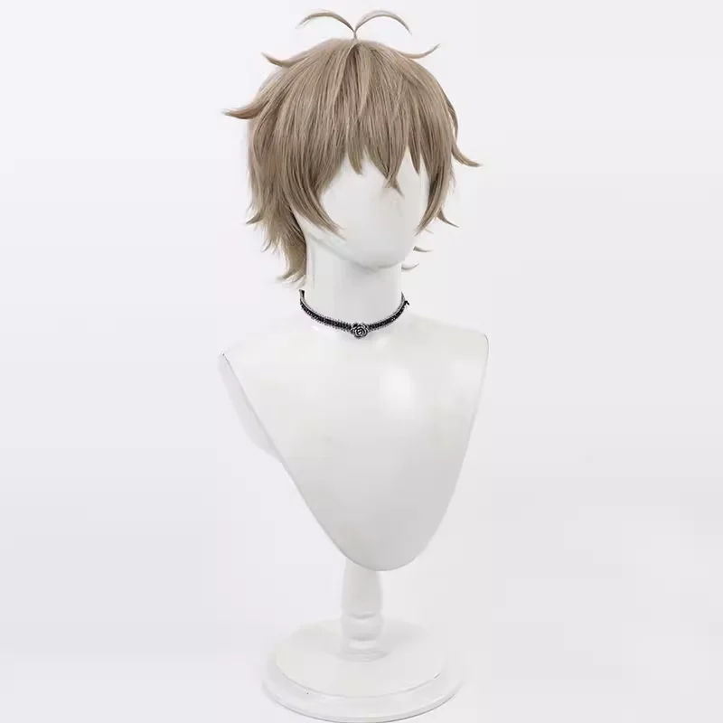 أنيمي الرياح قواطع تومياما تشوجي شعر مستعار تأثيري هالوين كرنفال الدعائم الطرف الشعر الاصطناعية ألياف مقاومة للحرارة + غطاء شعر مستعار