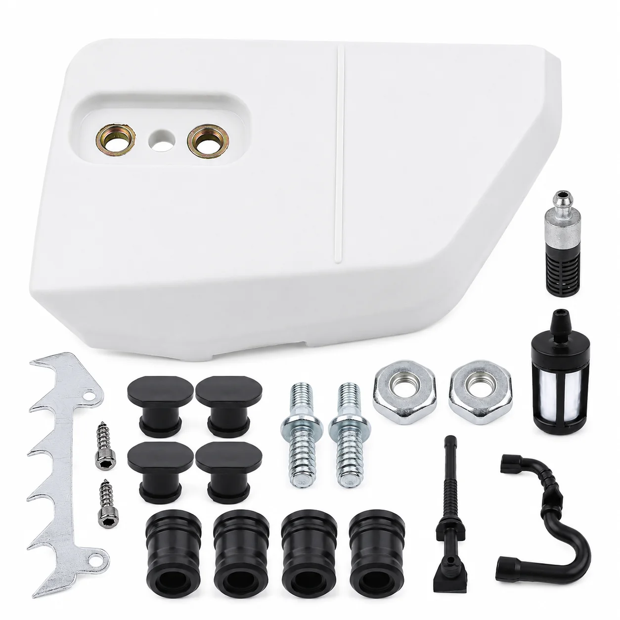 Clutch Sprocket Cover Kit for Stihl MS180 MS170 018 017 Saw Parts w/ Bumper Spike Bar Stud Nut Oil Fuel Filters Lines AV Mount