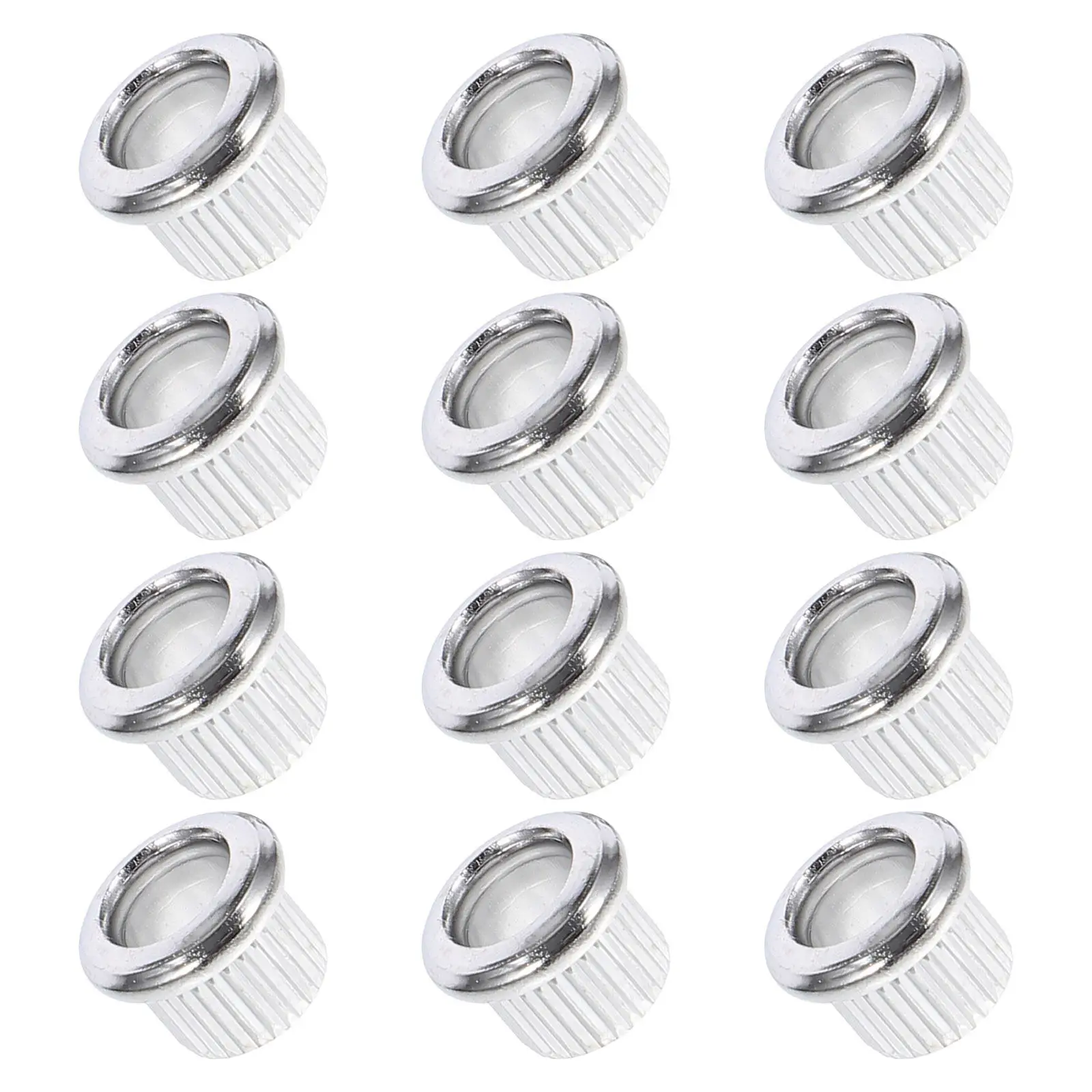 12 Pcs Acoustic Guitar Tuner Ferrules Parts Electric Guitar Tuner Bushings Headstock Adapter Peghead  8mm Outer 6mm Inner