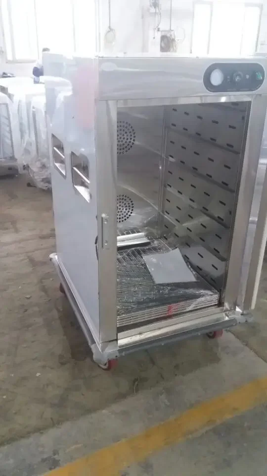 Commercial high-quality stainless steel hot air insulation dining car food insulation trolley warmer cabinet for catering