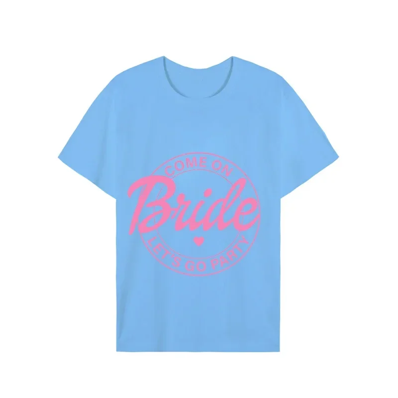 Vrijgezellenfeest Shirt Kom Op Bruid Laten We Gaan Feest Vrouwen T-Shirt Bruid En Crew Tees Bruidsmeisje Bruids Feest T-Shirt Voor Vrouwen