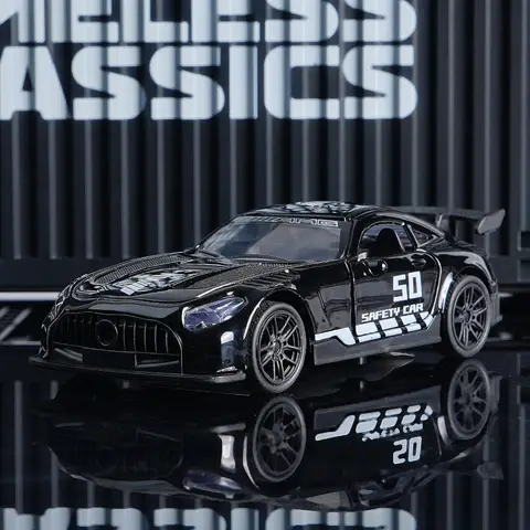 AMG Diecast  Car Model, Alloy Sports Car Decor, 10.6cm Black Collectible Vehicle, Premium Desktop Ornament for Car Enthusiasts