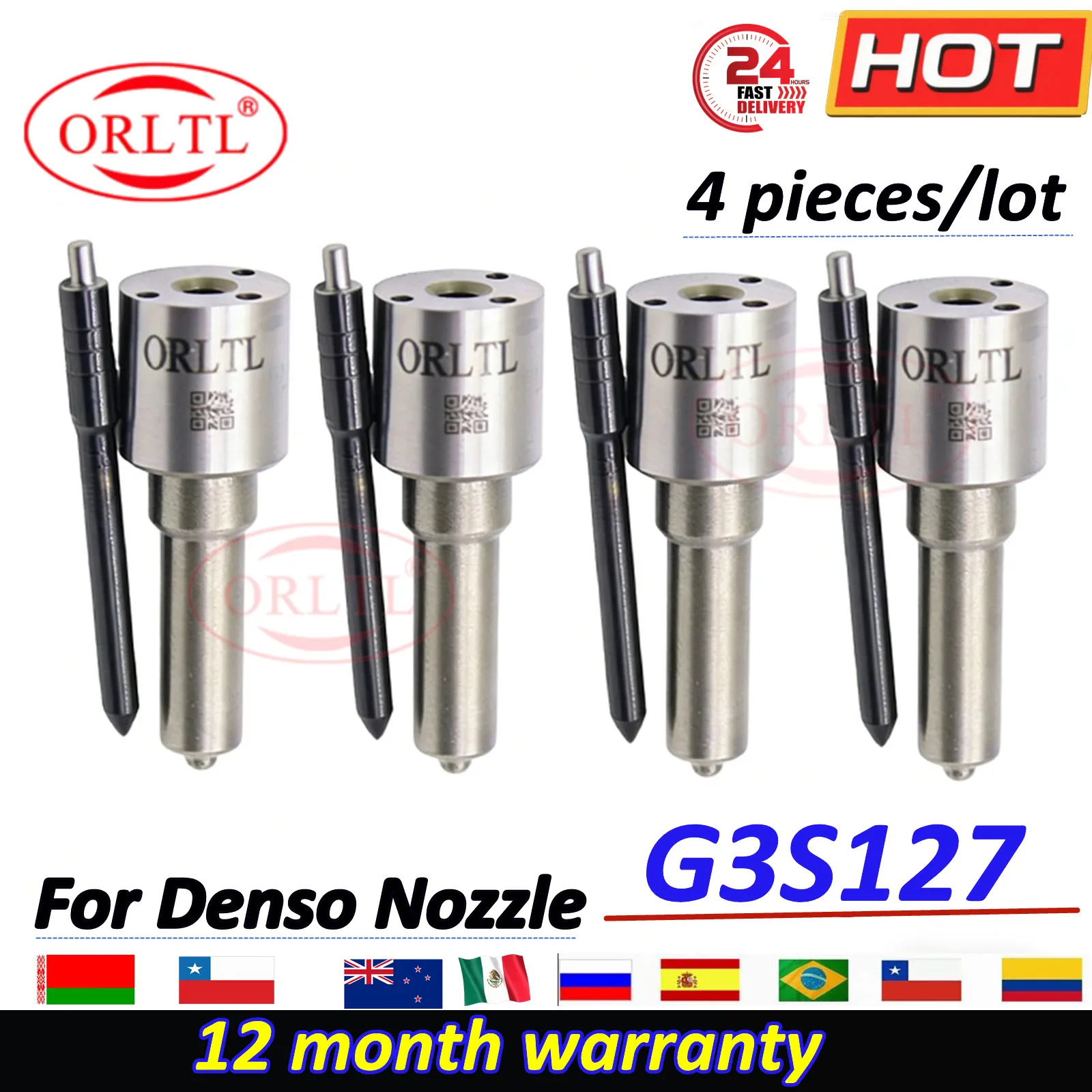 

4PCS G3S127 Diesel Fuel Common Rail Injector Nozzle Tips g3s127 For Denso 5367913