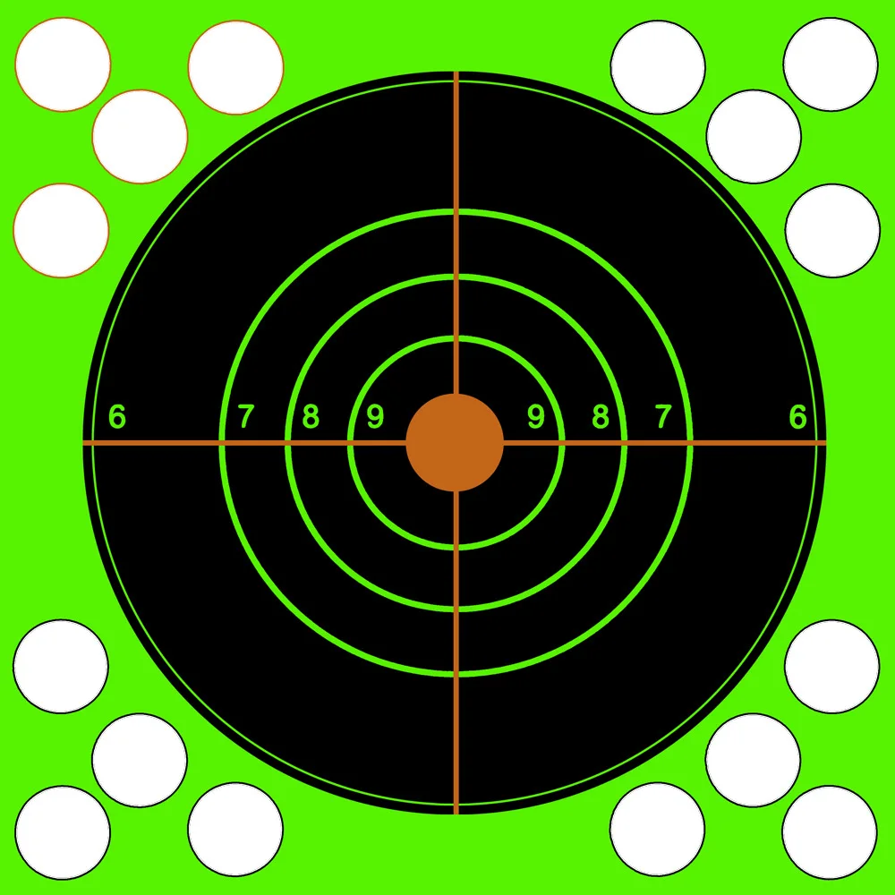 Target Shooting 17 X 17CM Splash Flower Target 8-Inch Adhesive Reactivity Shoot Target Aim for Gun / Rifle / Pistol Binders