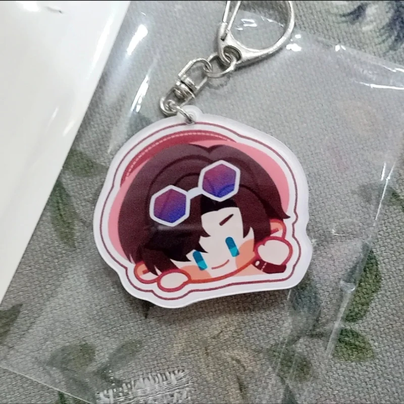 Tears of Themis Luke Artem Vyn Marius Keychain Decor Doll Acrylic Material Shake Move Toys Anime Figure Christmas Pendant Gifts