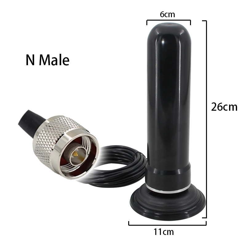 Lte full spectrum NBIOT/GSM/DTMB/ WIFI2.4G / 3G outdoor waterproof omnidirectional high-gain sucker short antenna. 800-2700 MHZ