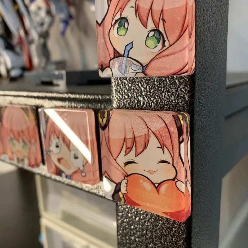 Nuevo SPY×FAMILY Anya Forger creativo dibujos animados acrílico nevera imán creativo Kawaii chica corazón mensaje magnético pegatina decoración