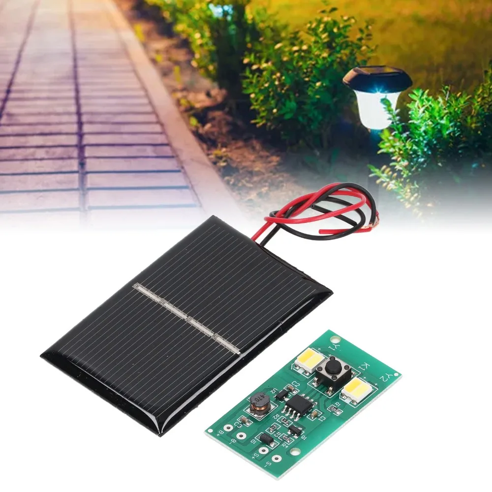 2 Set 1.2V Solar Light Control Panel PCB Hoge Drive Efficiëntie Solar Light Controller Board 42.3*22.2mm