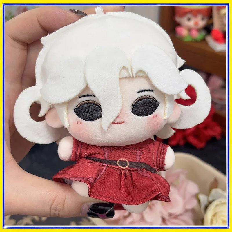 레드 레이디 10cm 코튼 인형 아이덴티티 V 게임 귀여운 플러시 토이 키체인 캐릭터 선물 팬들을 위한 수집품 파티 기념품 소프