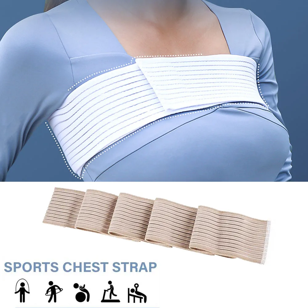 

High Elasticity Adjustable Chest Belt Post Surgical Breast Implant Stabilizer Fixed Bandage Sport Bra Strap Support Band Tape