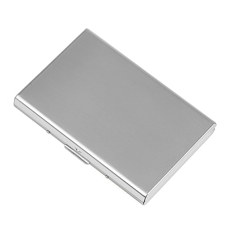 Fashion Aluminum Anti Magnetic Card Holder Women Men Metal Credit Card Business Card Holders Organizer Purse Wallet