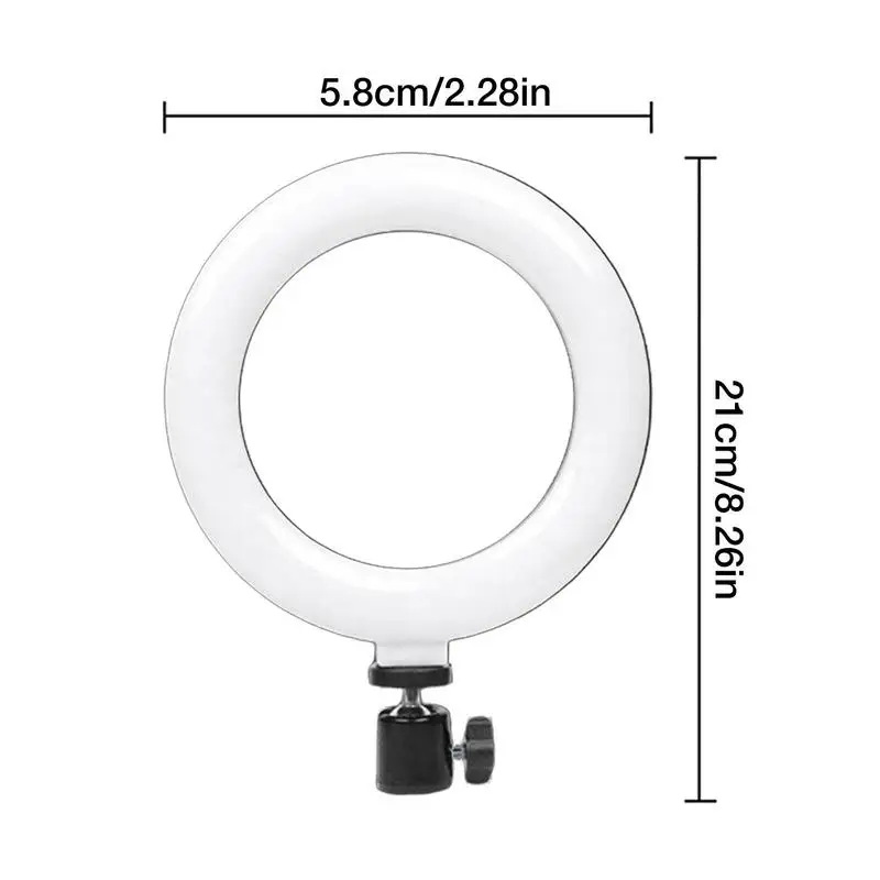 Selfie Fill Light Selfie Ring Light Selfie Ring Light With Tripod Rechargeable Portable Clip-on Fill Light For Smart Phone