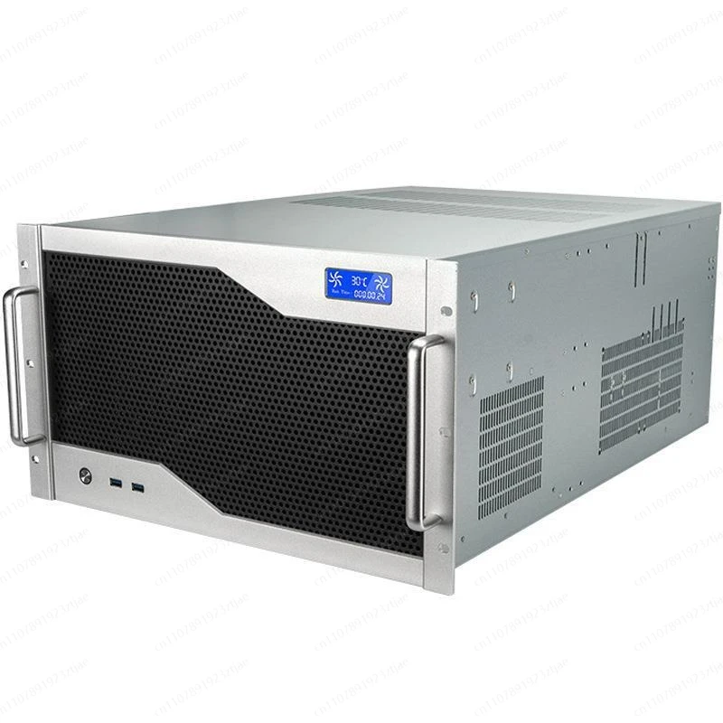 

6U industrial control chassis 4090 graphics card 12 slots multi-gpu dual atx power supply 360 water cooling e-atx main board ai