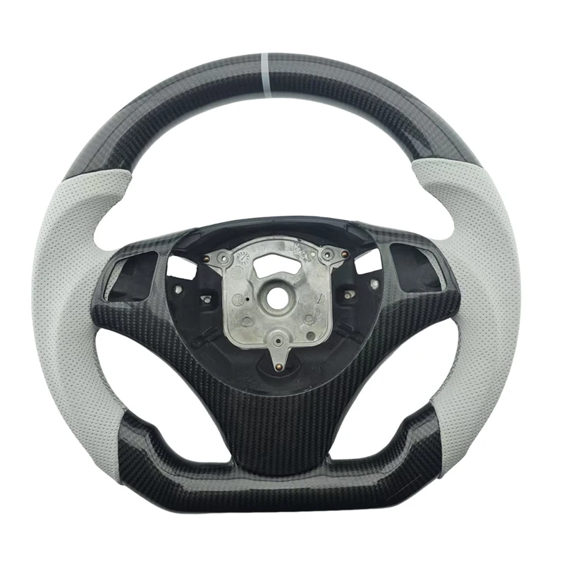 

Самое популярное перфорированное кожаное колесо из углеродного волокна для BMW E90 E91 E92 E93 3, автомобильный руль серии