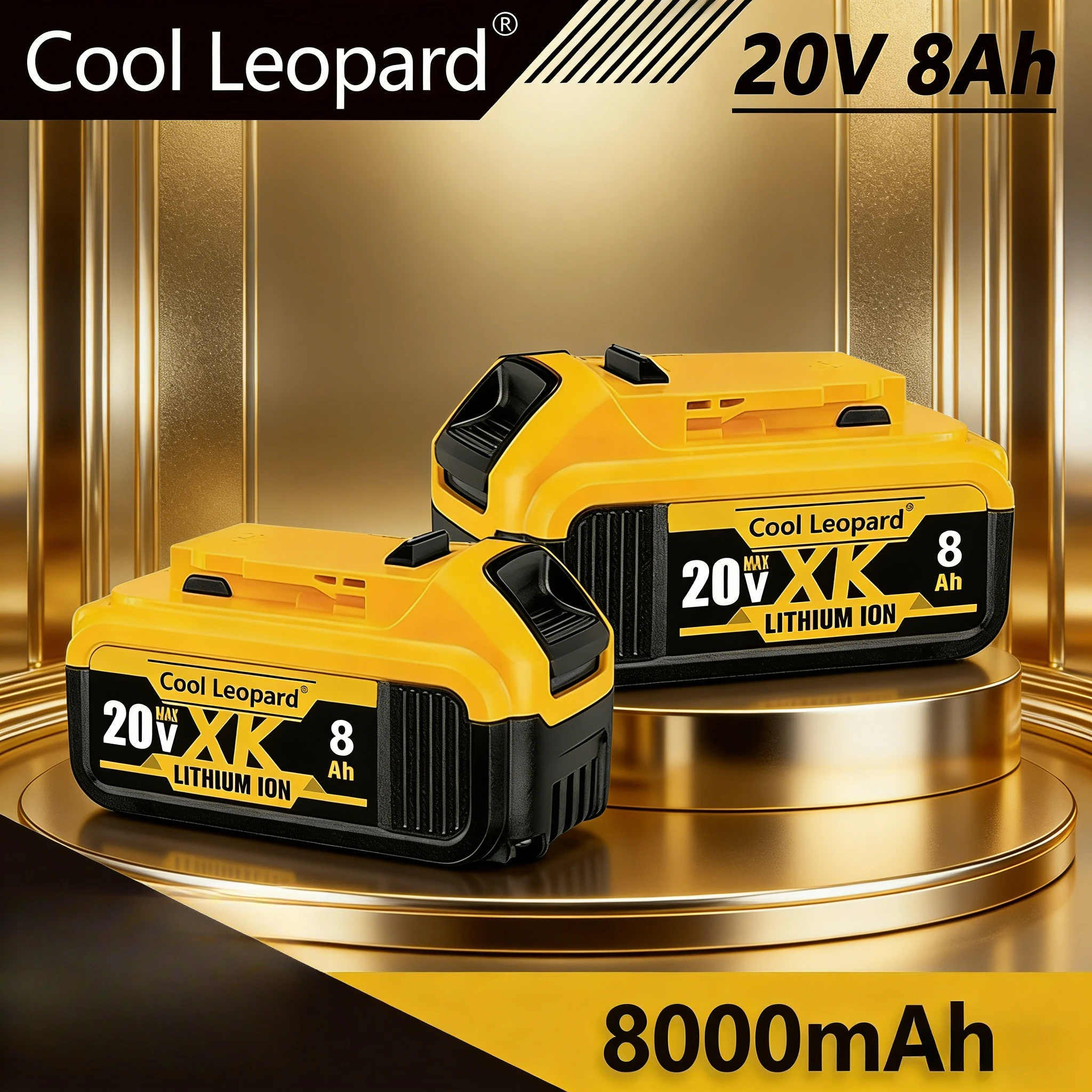 

New For DEWALT, 20V 6Ah/12Ah DCB1104 charger, rechargeable lithium-ion battery, DEWALT, DCB115, DCB118，DEWALT tool battery