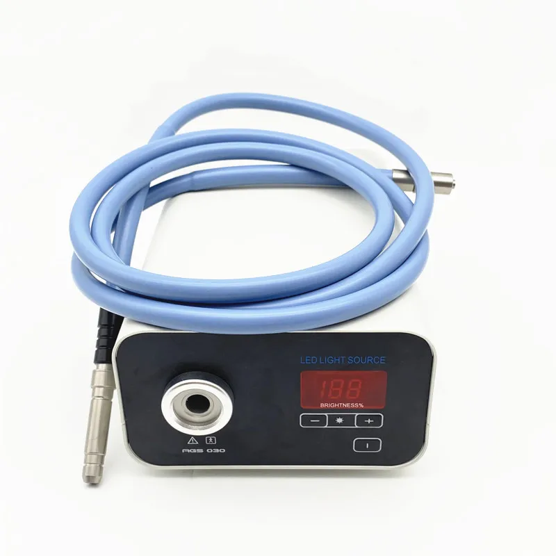 

MINI Portable Cold Light Source Optical Fiber for Endoscope Surgery ENT High Brightness LED 30W Medical Industrial