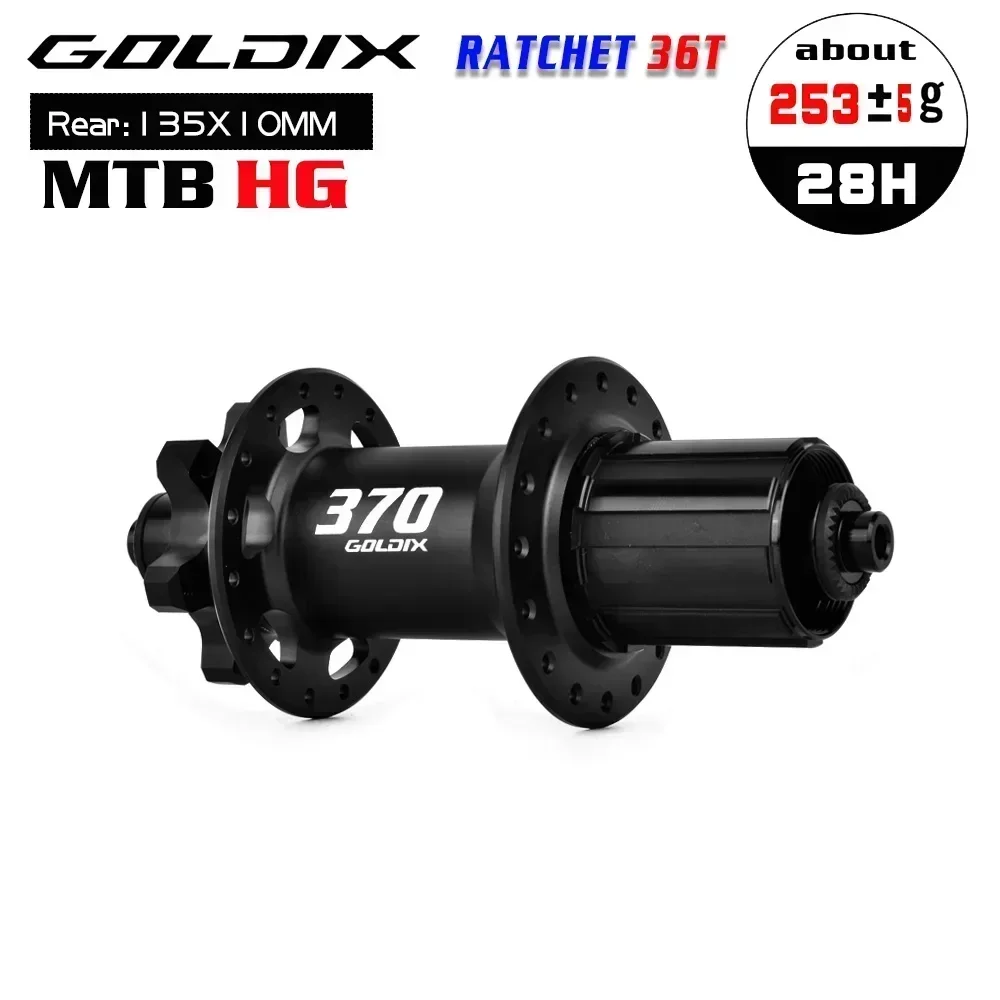 GOLDIX 370 BOOST Hubs 28 Holes MTB Disc Brake Noisy Mtb Hubs