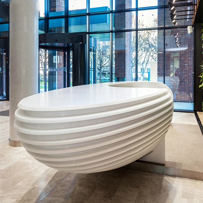 مخصص. منطقة تنفيذية كبيرة على شكل خاص مكتب مدير مكتب منظم مستوى الرئيس التنفيذي مع مادة سطحية صلبة ممتازة #4