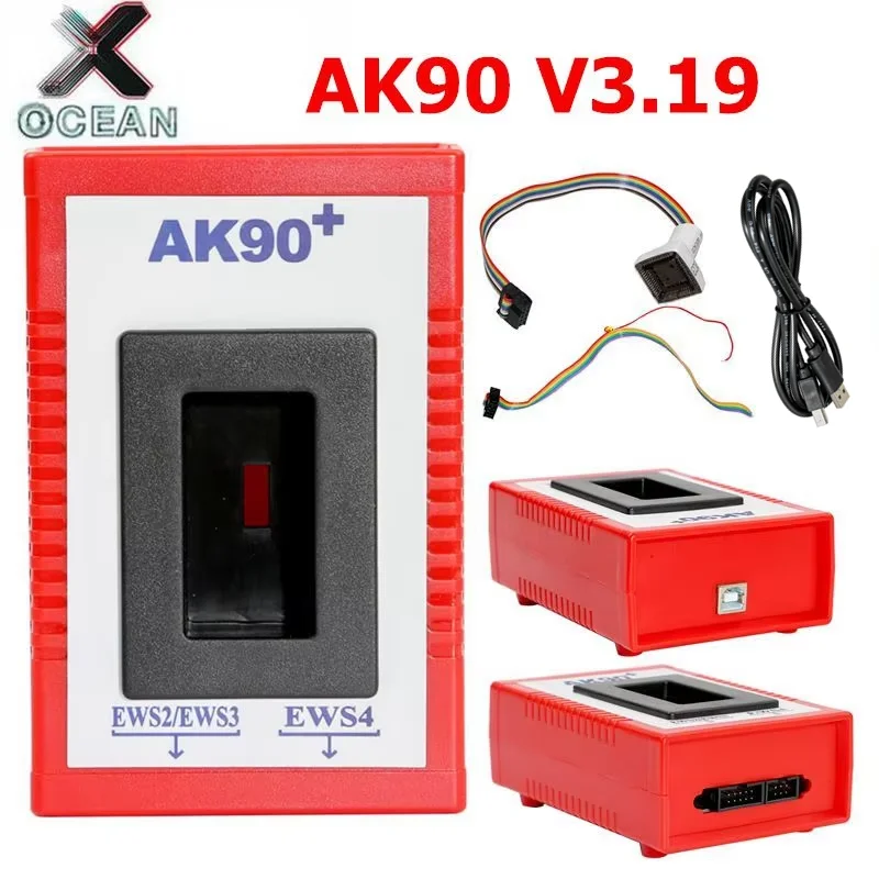 AK90+ Key Programmer For BMW EWS2/3/4 Key Code Reader V3.19 Newest Version AK90 Key Maker For BMW Programming Tool