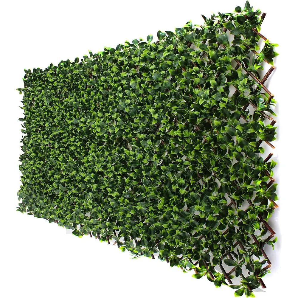 

4-Pack Bamboo Trellis Panels - Boxwood Ivy Privacy Screen - DIY Flexible Garden Enclosures
