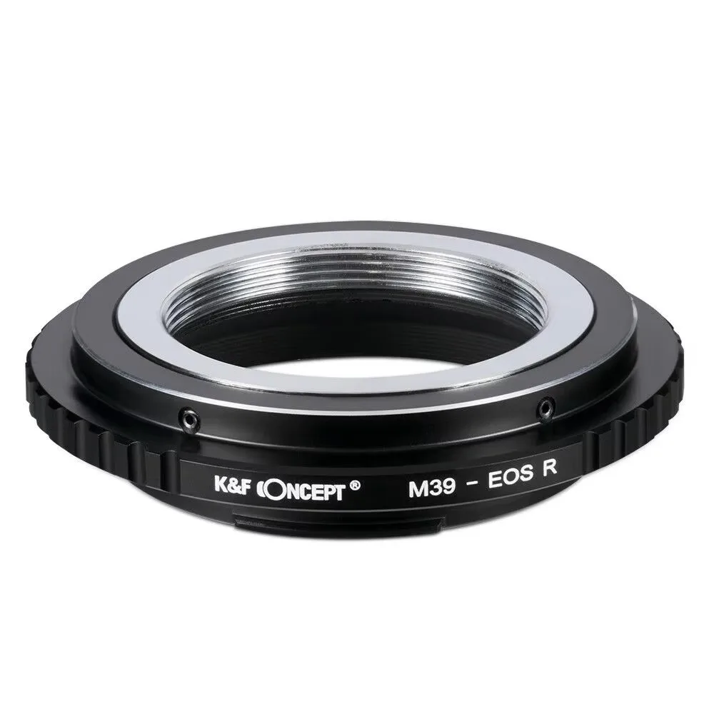 K&F Concept M39-EOS R 렌즈 어댑터 라이카 M39 마운트 렌즈를 캐논 EOS R 마운트 카메라 RF RP R1 R3 R5 R6 MARK2 R7 R8 R10 R50에 사용
