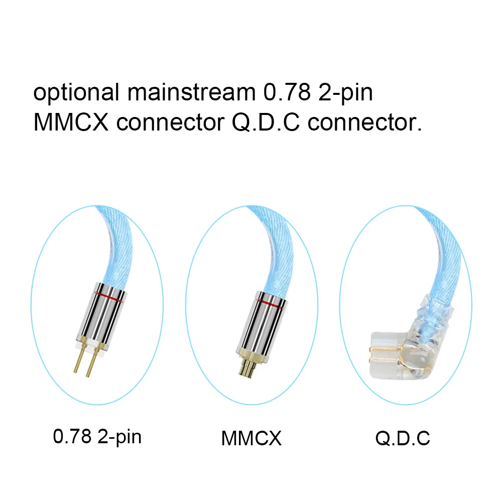 ARTTI CLEAR A5 3in1 HIFI Earphone Monitor Upgrade IEM MMCX Cable with 2.5+3.5+4.4mm Detachable Plug QDC/MMCX/0.78 2pin Connector