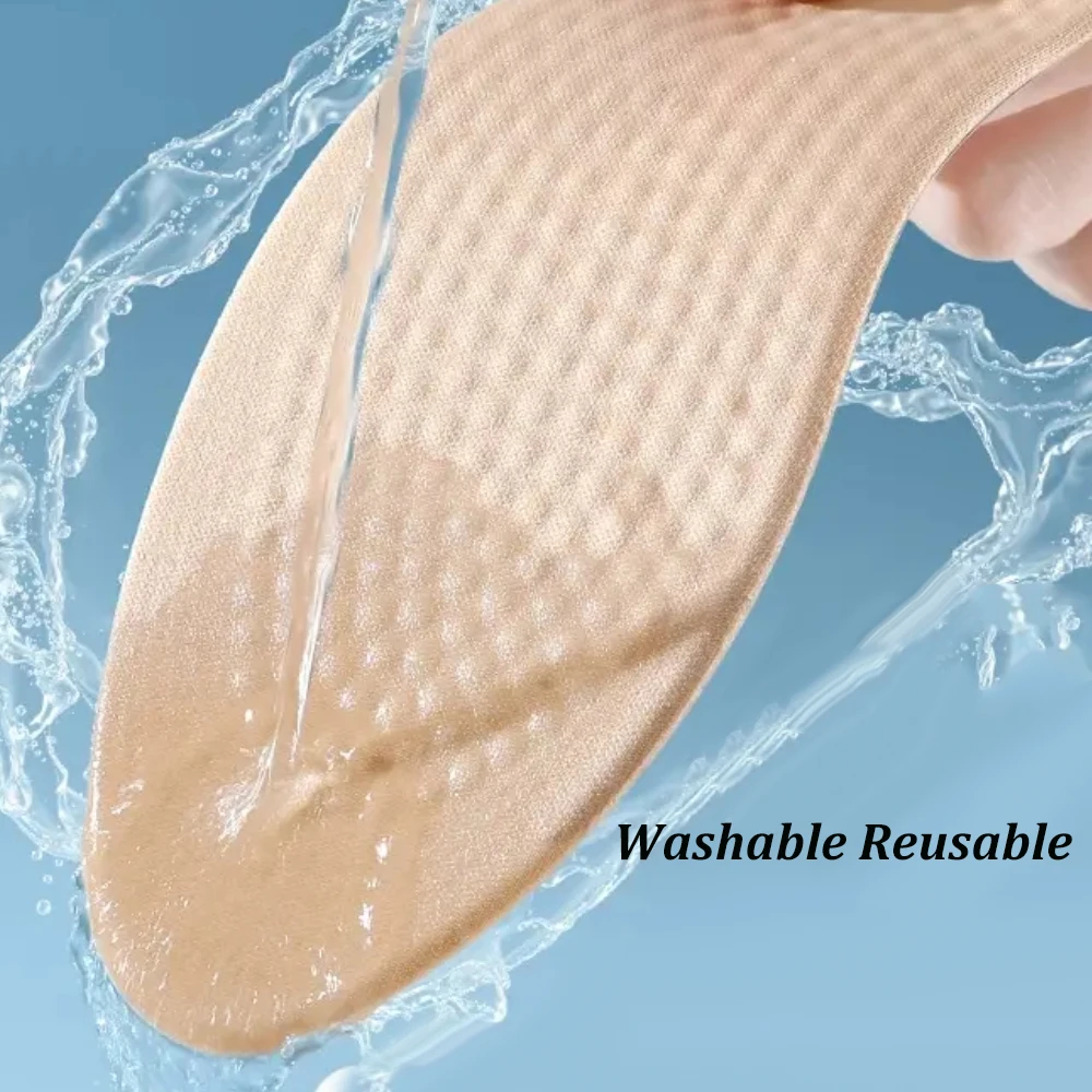 Silicone insoles for Shoes Man Woman Plantar Fasciitis Massage Foot Pads Non-slip Shoe Inserts Soft Gel Shock-absorbing insole