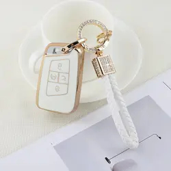 DIYSMART Key cover for VW Tiguan Jetta GLI Atlas Cross Sport Arteon Taos SEL Key Fob Cover Volkswagen Key Case Soft Covers