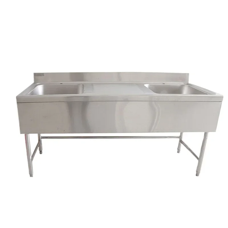 

appropriate Stainless Steel Integrated Stretch Sink Single Sink Double Slot