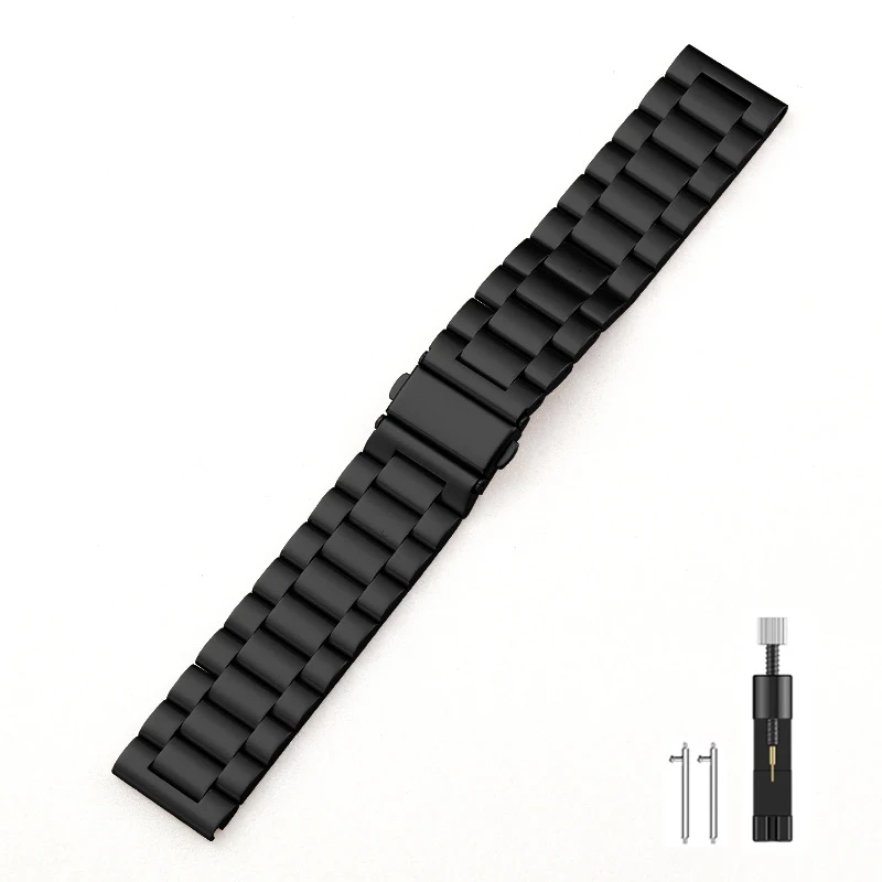22mm 20mm 18mm Metal Strap for Garmin Forerunner 55 165 645 965 265 255S Watchband for Garmin Active 5/Venu 3S/Forerunner 265S