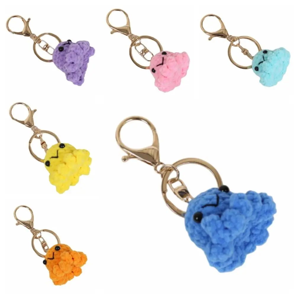 Creative Cartoon Crochet Octopus Keychain Handmaking Animal Doll Knitting Keychain Weaving Cute Octopus Pendant Friends Gift