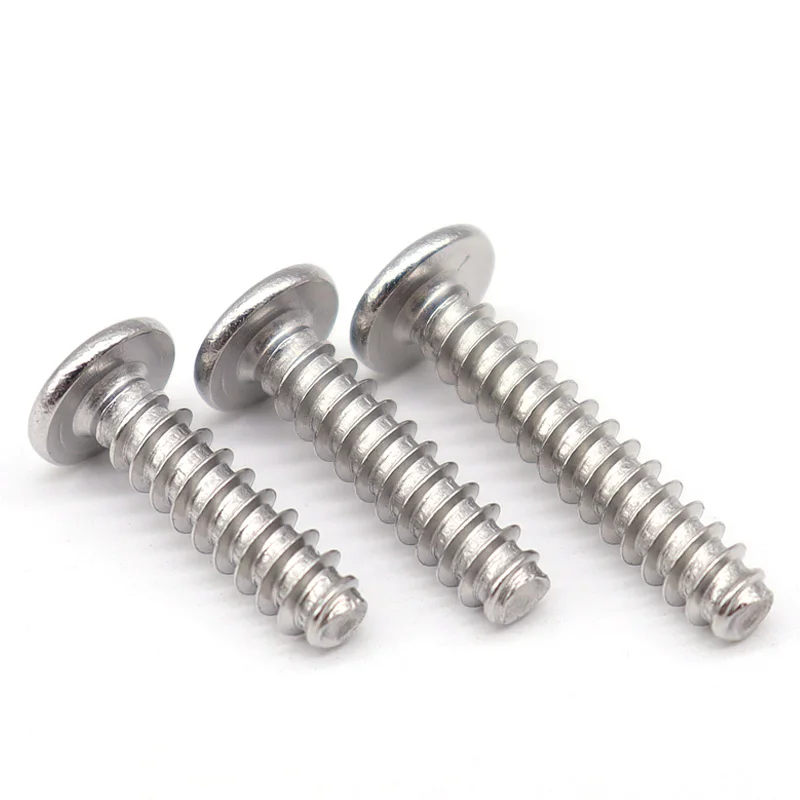 رقيقة جدا شقة رئيس عبر التنصت المسمار M2 ~ M6 304 الفولاذ المقاوم للصدأ شقة الذيل رقاقة رئيس التنصت المسمار لمروحة الكمبيوتر المحمول